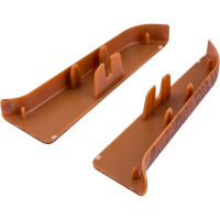 Торцевые заглушки для плинтуса IDEAL Классик 70 мм, 341 ольха К-П70-Тп-Ф1 341 ОЛХ