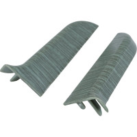 Торцевые заглушки для плинтуса IDEAL Классик 55 мм, 027 зеленый К-П55-Тп-Ф1 027 ЗЕЛ