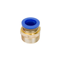 Фитинг металлический 12 мм - наружная резьба 1/2" Pegas pneumatic 5208