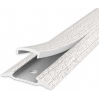 Порог с монтажным каналом IDEAL 36 мм, 0.9 м, 253 ясень серый, 1 шт. ПМК36-0,9 253 ЯСН СЕР