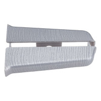 Торцевые заглушки для плинтуса DECONIKA (70 мм; 186 Алюминий; 2 шт.) Д-П70-Тп-Ф1 186 АЛМ