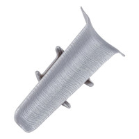 Внутренний угол для плинтуса DECONIKA (70 мм; 186 Алюминий; 2 шт.) Д-П70-В-Ф2 186 АЛМ