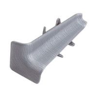 Внутренний угол для плинтуса DECONIKA (70 мм; 186 Алюминий; 2 шт.) Д-П70-В-Ф2 186 АЛМ