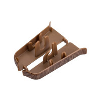 Торцевые заглушки для плинтуса DECONIKA (55 мм; 291 Орех; 2 шт.) Д-П55-Тп-Ф1 291 ОРХ