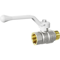 Шаровой кран LD PRIDE 1/2'' вн/нар рукоятка, белый 544498