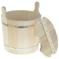 Запарник с крышкой Бацькина баня 15 л 30015