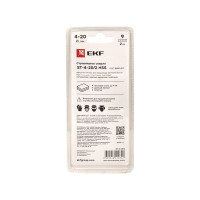 Ступенчатое сверло HSS 9 ступеней EKF ST-4-20/2