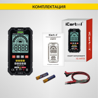 Цифровой смарт-мультиметр iCarTool с подсветкой экрана CATIII 600V, TrueRMS IC-M113