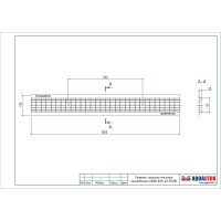 Сварная оцинкованная решетка Aquastok Norma DN100 B125 1000x135x20 (31031B) 549104