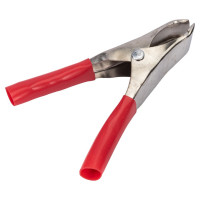 Зажимы "крокодилы" AUTOVIRAZH 15А 53мм 2шт(красный+черный) AV-010201