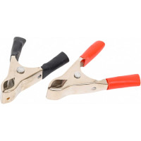 Зажимы "крокодилы" AUTOVIRAZH 10А 50мм 2шт(красный+черный) AV-010200