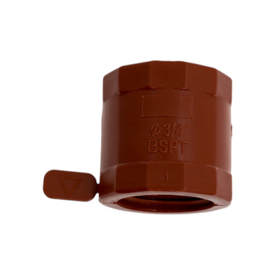 Муфта ПП с внутренней резьбой коричневая 3/4" AV Engineering AVE159013