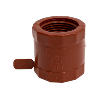 Муфта ПП с внутренней резьбой коричневая 3/4" AV Engineering AVE159013