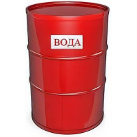 Металлическая бочка с крышкой и обручем Тара.ру 210 л, RAL 3020 цв. красный 26683