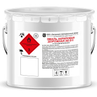 Дорожная акриловая эмаль ЗАГОРСКИЙ ЛАКОКРАСОЧНЫЙ ЗАВОД АК-511 Красная 10 кг ZLK06501