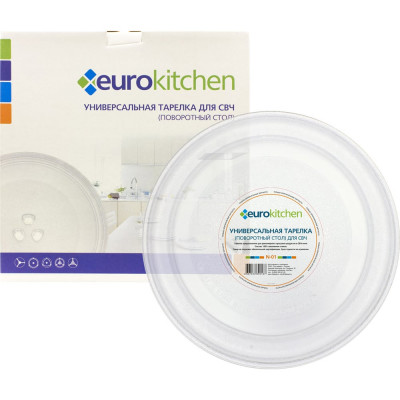 Универсальный поворотный стол-тарелка для СВЧ Eurokitchen 1 шт N-01