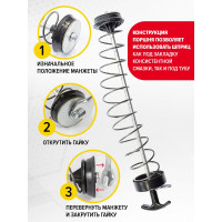 Шприц ручной пневматический Forsage для нагнетания густой смазки, 600 мл F-6636-6(51260)