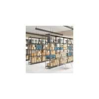 Металлический стеллаж BRABIX ГРАФИТ MS KD-180/40-5, лофт, 1800х1000х400 мм, 5 полок 291269