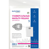 Фильтр-мешки универсальные 5 шт. для профессиональных пылесосов до 36 л EURO Clean EUR-36L/5m