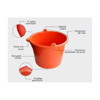 Ударопрочное ведро для красок и смесей DECOR PROFI 20 л 533-020 11606729