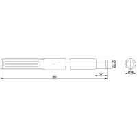Насадка для перфоратора SDS-max 15х250 мм IEK TNP20-250-15
