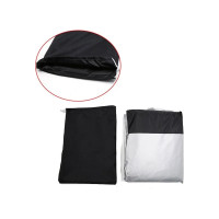 Чехол-тент AutoExpert на мотоцикл, черный-серебряный, 265x105x125 см MOTO-P-265