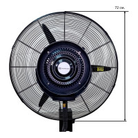 Напольный вентилятор с увлажнителем воздуха и пультом HomieLand HL-260 00-00014072