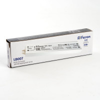 Электронный трансформатор для светодиодной ленты FERON 30W 12V IP67 (драйвер), LB007, 48053