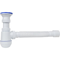 Сифон для раковины с выпуском и гибким соединением VIRPLAST 30987145