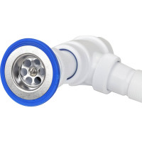 Сифон для раковины с выпуском и гибким соединением VIRPLAST 30987145