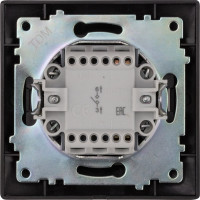 1-клавишный выключатель TDM ELECTRIC 10А, шоколад, Лама SQ1815-0501