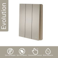 Беспроводной 3-клавишный выключатель GRITT Evolution золотистый IP67, без реле 14009