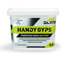 Гипсовая быстрая ремонтная смесь GLIMS HandyGYPS 0.8 кг, ведро О00014531