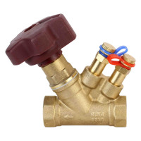 Клапан балансировочный DN.ru КБЛР Ду20 Ру16 латунный усиленный, муфтовый D080-00502