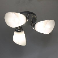 Светильник ЭЛЕТЕХ Сатурн 1317 хром (Плафон П0475) НПБ 01-3x60-176 Е27 ИУ 1005404614