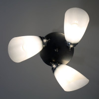 Светильник ЭЛЕТЕХ Сатурн 1317 хром (Плафон П0475) НПБ 01-3x60-176 Е27 ИУ 1005404614