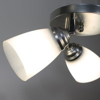 Светильник ЭЛЕТЕХ Сатурн 1317 хром (Плафон П0475) НПБ 01-3x60-176 Е27 ИУ 1005404614