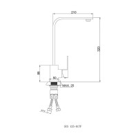 Смеситель для кухни РМС 35 SUS125-017F