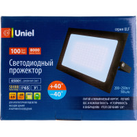 Светодиодный прожектор Uniel ULF-F21-100W/6500K IP65 200-250В BLACK UL-00007367