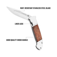 Складной нож WORKPRO 115 мм WP381001