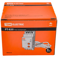Реле температуры TDM ELECTRIC РТ-820 -5+40С, 24-240В, АС/DC, с датчиком, IP67 SQ1508-0001