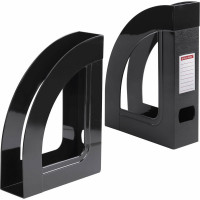 Вертикальный лоток для бумаг BRAUBERG ECONOMY 220x70x290 мм, черный 238112