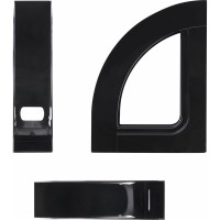Вертикальный лоток для бумаг BRAUBERG ECONOMY 220x70x290 мм, черный 238112