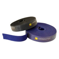 Хомут-липучка LANMASTER ширина 20 мм, 5 м, синий LAN-VCM5M-BL