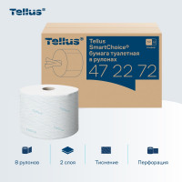 Туалетная бумага в рулонах Tellus SmartOne T8 8 рулонов в упаковке арт.472272 25241