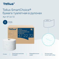 Туалетная бумага в рулонах Tellus SmartOne T8 8 рулонов в упаковке арт.472272 25241