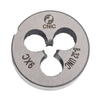 Плашка CNIC дюймовая № 8-32 UNC 60гр 9ХС 32 ниток/дюйм, dнар.20мм 56084