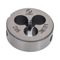 Плашка CNIC дюймовая № 8-32 UNC 60гр 9ХС 32 ниток/дюйм, dнар.20мм 56084