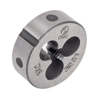 Плашка CNIC дюймовая № 8-32 UNC 60гр 9ХС 32 ниток/дюйм, dнар.20мм 56084