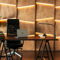 Светильник настольный светодиодный на струбцине TLD-572 Black/LED/500Lm/4500K/Dimmer Uniel UL-00008664